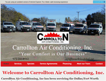 Tablet Screenshot of carrolltonac.com